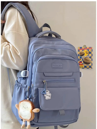 Japanese style Junior High School Large Capacity Backpack High School Student school bags Simple and Versatile Laptop Backpacks