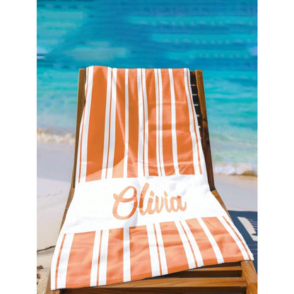 Name Beach Towel Name Custom Absorbent Quick-Drying Bath Towel Lightweight Summer Pool Towel Adult Boys Girls Graduation Gifts