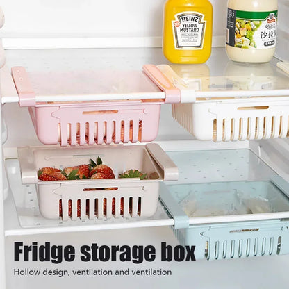 Hanging Kitchen Organizer Refrigerator Egg Fruit Storage Box Drawer Baskets Kitchen Accessories Fridge Organizer Shelf