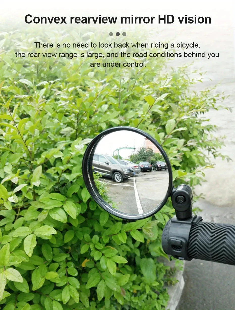 Motorcycles Rearview Mirror Side Mirror For Safety View Turning Left Right Mirror Adjustable Mini Autocycle Rear View