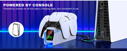 Controller Charging Station For PlayStation 5 Dual Fast Charger LED Indicator Charging Stand Docking Station ps5 accessories