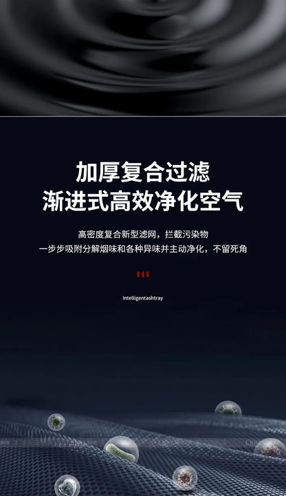 Smart Air Purifier for Smoke Odor Removal with Multi Filtration System Indoor Office Living Room Ashtrays Smoking Accessories