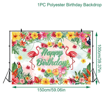 Hawaii Party Luau Flamingo Party Pink Flamingos Decor Pineapple Summer Wedding Party Birthday Girl Hawaiian Party Decor Tropical