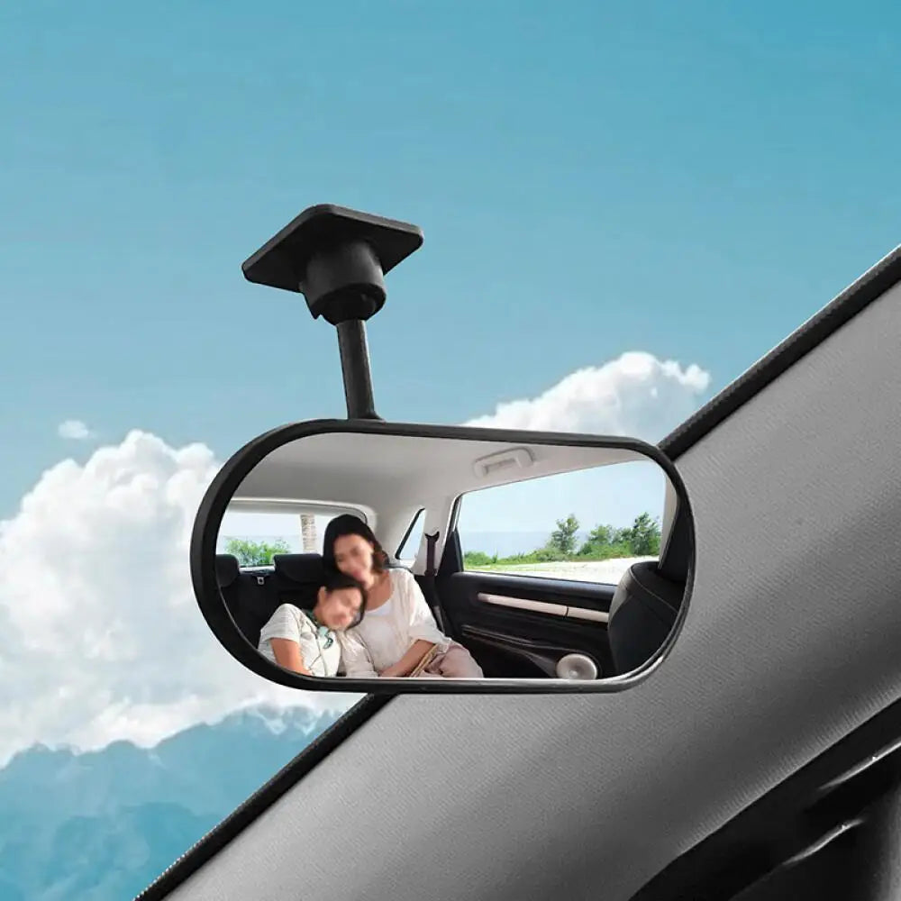 Wide Angle Baby Car Mirror - Sticky Back Rear Seat Observation Mirror for Safe Driving