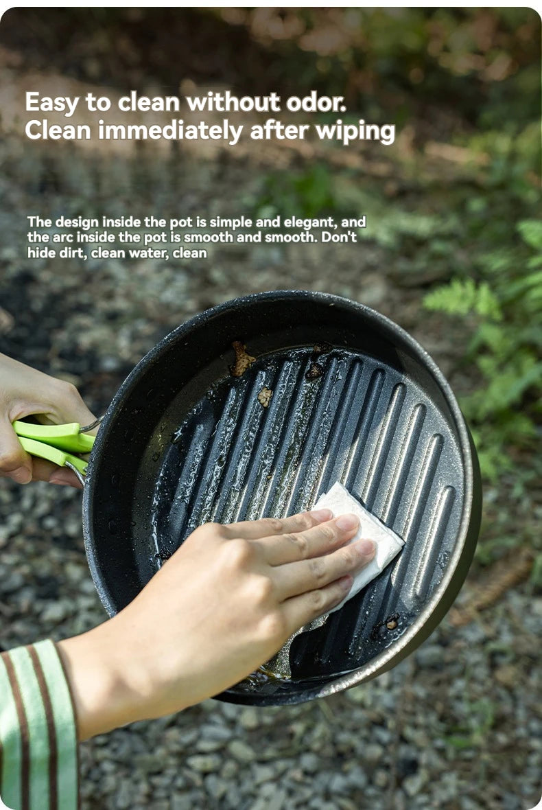 ALOCS Camping Cookware Set Outdoor Stove Kettle Frying Pan Picnic Equipment Complete Set of Portable Kitchen Gear for Hiking