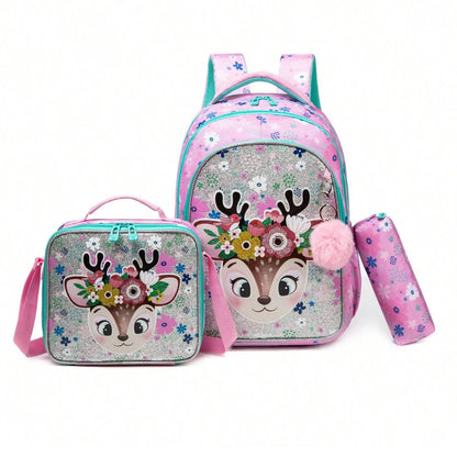 School Bags for Girls Boys Back To School Backpack Set Kids Cute Bookbag for Elementary Kindergarten Students Backpack Mochilas
