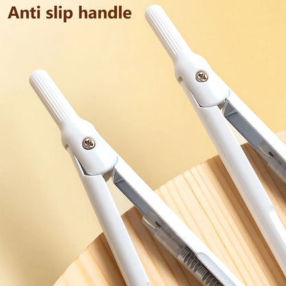 M&G Push-Free Mechanical Lead Compass *1 with Cap for Student Exam Drawing Student Stationery White