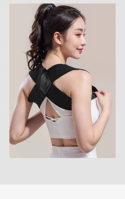 Posture Corrector for Adults - Adjustable Back Brace To Straighten Spine Improve Shoulder Alignment Kyphosis Correction