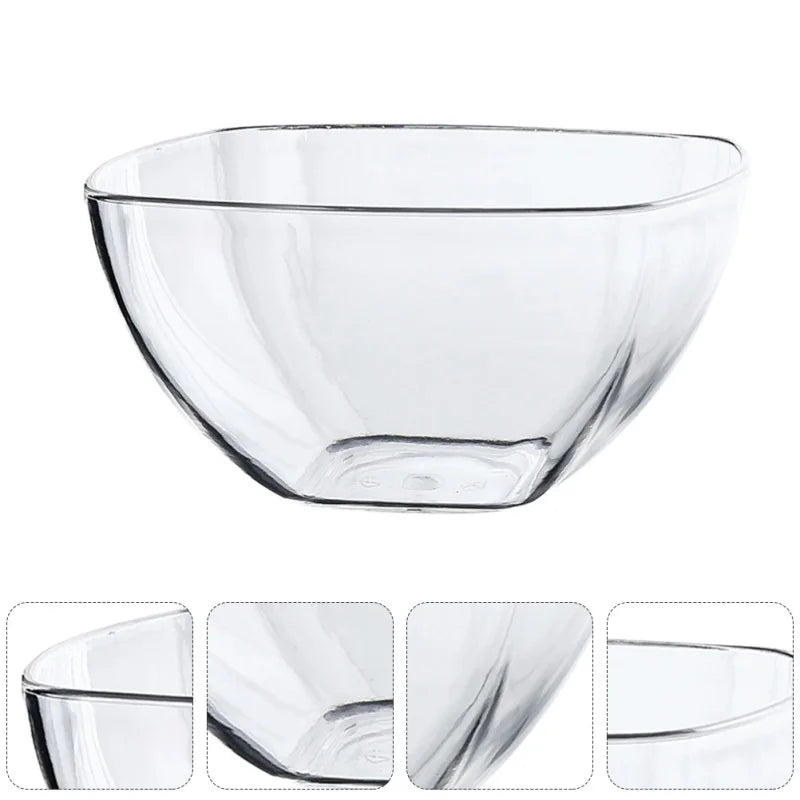 Glass Acrylic Serving Salad Bowls Salad Plastic Mixing Acrylic Serving Salad Bowlss Transparent Fruit Acrylic Large Vegetable