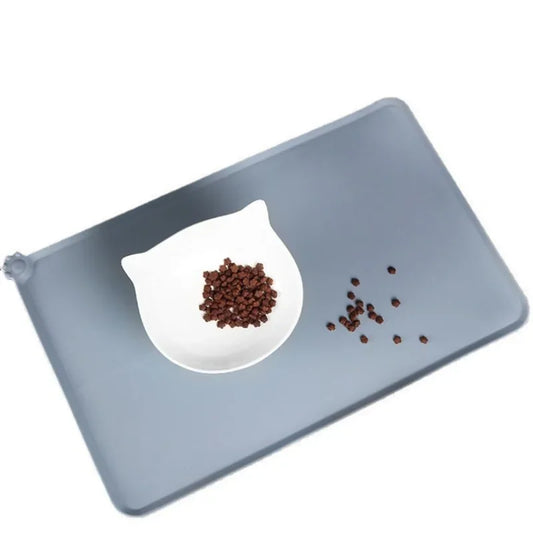 Food Grade Silicone Bowl Mats, Non - slip Food Pan Mat With Border, Waterproof Silicone Pet Placemat, Pet Feeders