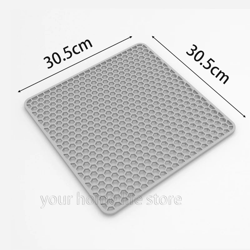 Sink Protectors for Kitchen Sink,Sink Mat,Grid Silicone Kitchen Sink Mat for Bottom of Stainless Steel Sink,Heat resistant mat