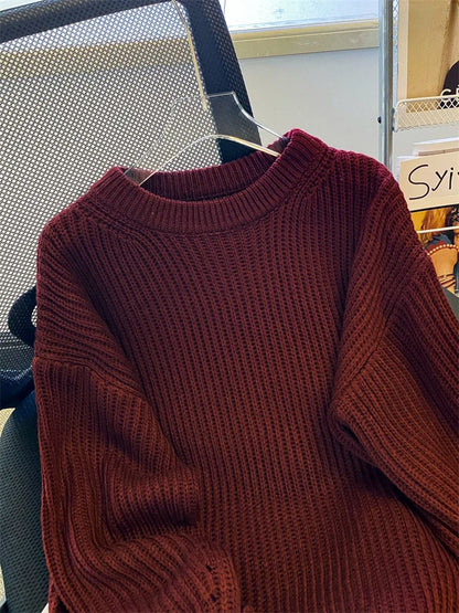 Syiwidii Oversized Sweaters for Women Knit Pullover Spring Autumn Winter Long Sleeve Causal Fashion Elegant Ladies Loose Jumpers