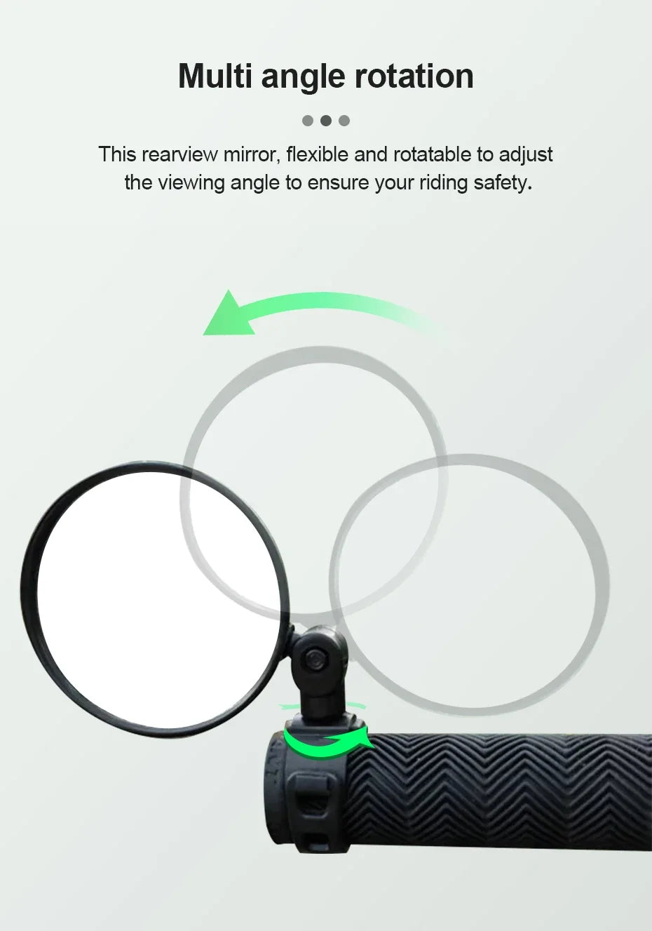 Motorcycles Rearview Mirror Side Mirror For Safety View Turning Left Right Mirror Adjustable Mini Autocycle Rear View