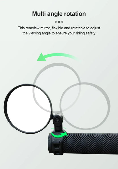 Motorcycles Rearview Mirror Side Mirror For Safety View Turning Left Right Mirror Adjustable Mini Autocycle Rear View