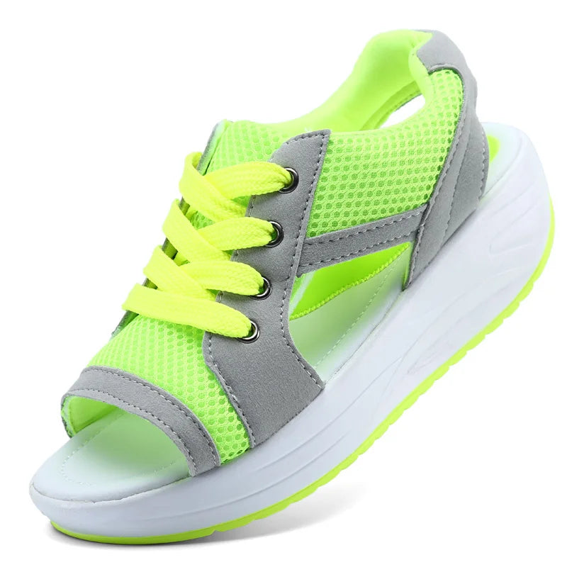 Women Sandals 2023 New Lady Platform Chunky Sandals Comfortable Women's Sandals Open Toe Casual Summer Sports Shoes