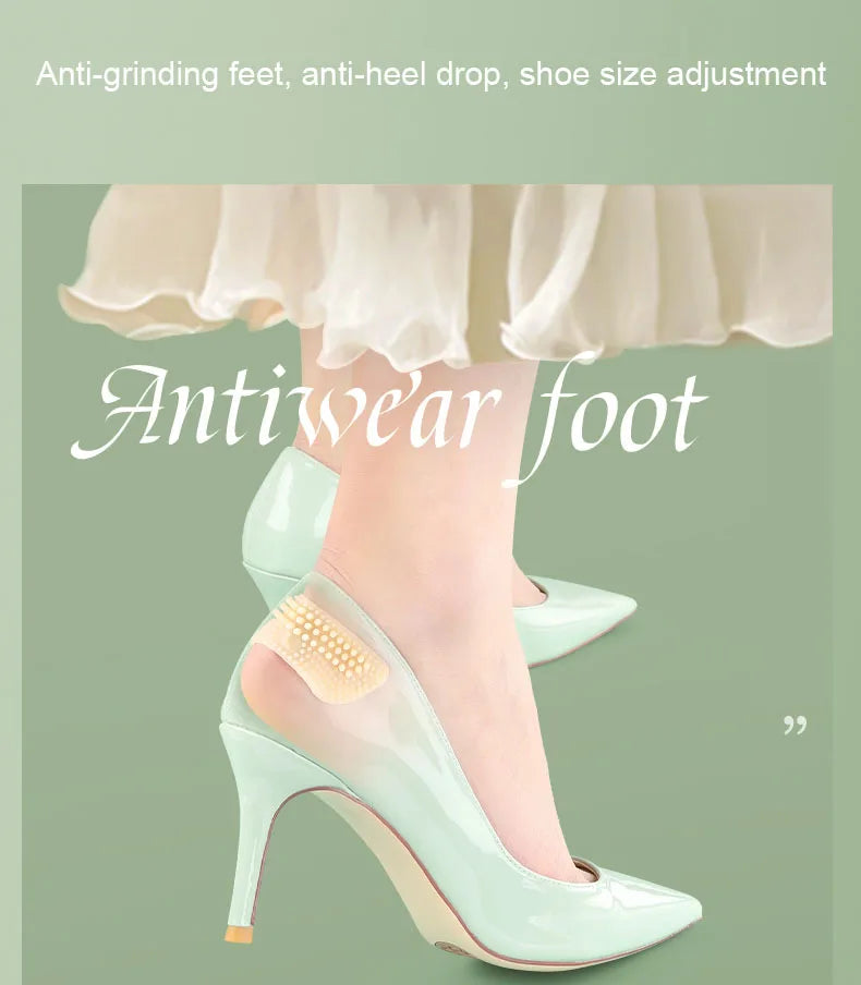 Heel Sticker Heel Protector for Shoes Anti Slip Heel Cushions Non-Slip Heel Inserts Silicone Shoe Backs Foot Care for Women Men