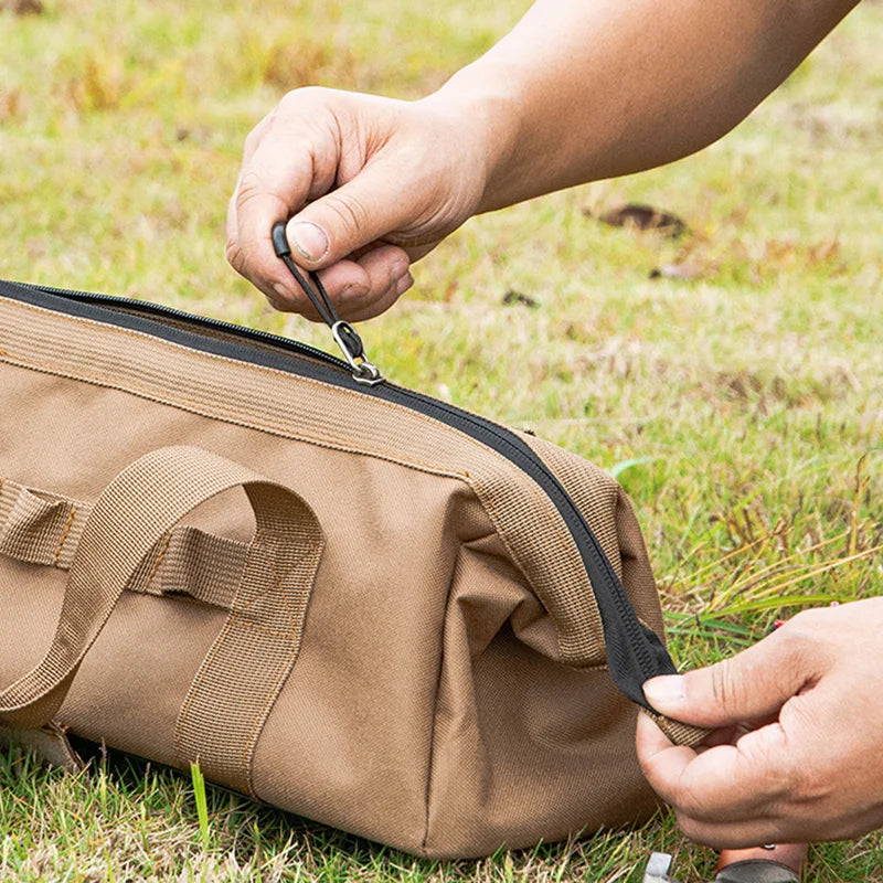 Camping Tool Bag Large Capacity Wide Mouth Storage Tool Bag Water Resistant Gear Bag