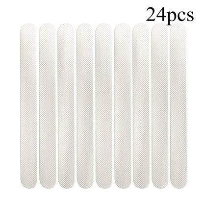 24pcs Anti Slip Strips Transparent Shower Stickers Bath Safety Strips Non Slip Strips for Bathtubs Showers Stairs Floors