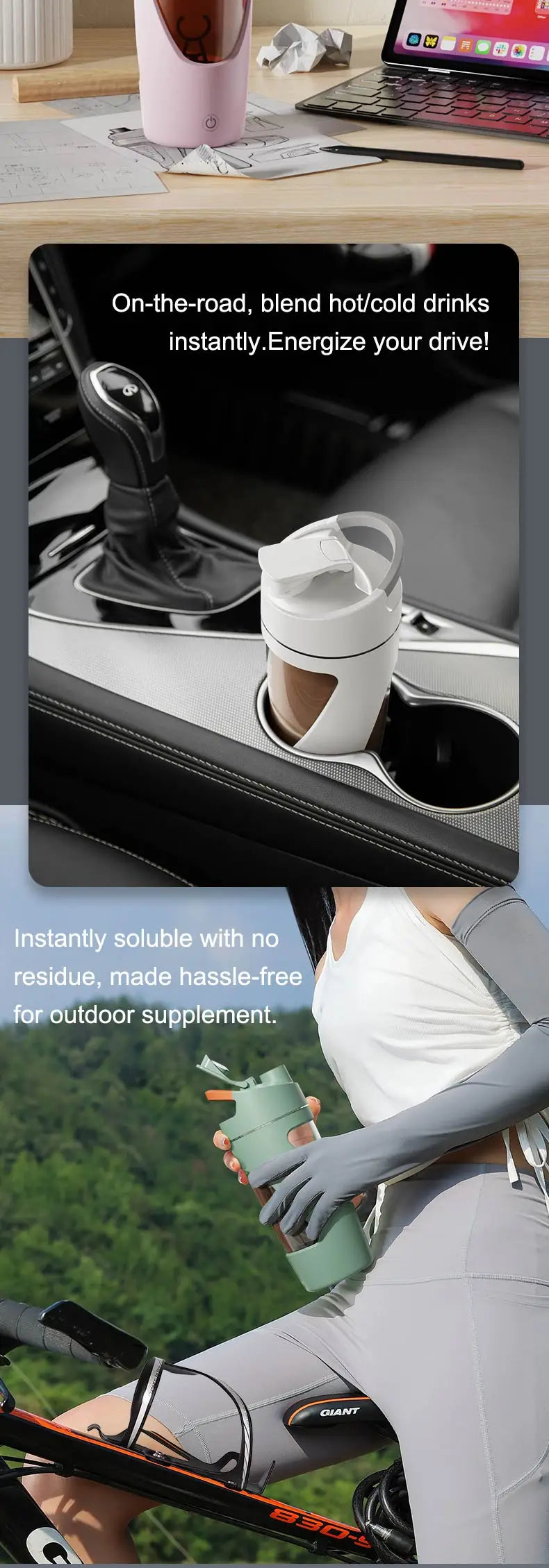 700ml new USB Electric Protein Shaker Bottle Portable Rechargeable Blender Cup Multipurpose 650ml Mixing Cups for Fitness