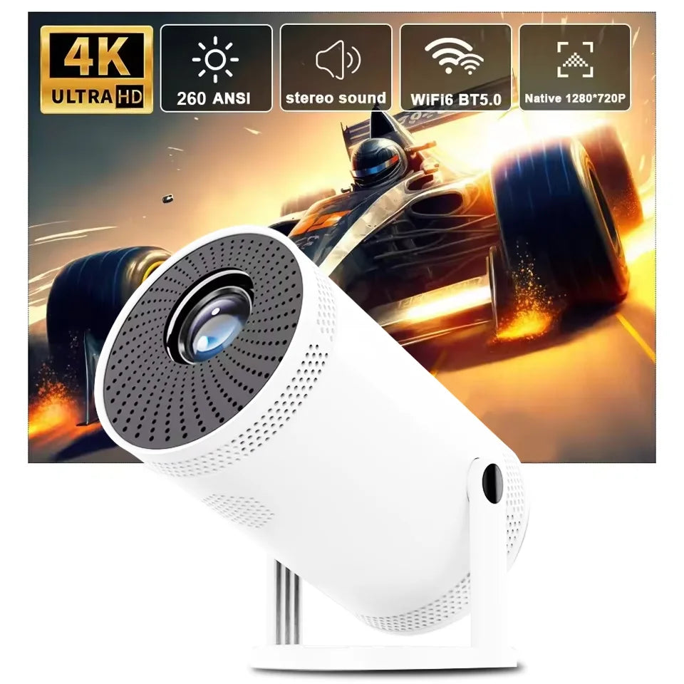 2025 Hot New Projector 4K Bluetooth 5.0 Dual Wifi6 260ANSI All Winner Support 1080P 1280*720P Mini Home Cinema Outdoor Projetors