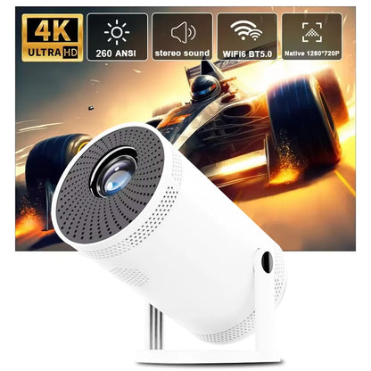 2025 Hot New Projector 4K Bluetooth 5.0 Dual Wifi6 260ANSI All Winner Support 1080P 1280*720P Mini Home Cinema Outdoor Projetors