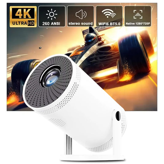 2025 Hot New Projector 4K Bluetooth 5.0 Dual Wifi6 260ANSI All Winner Support 1080P 1280*720P Mini Home Cinema Outdoor Projetors