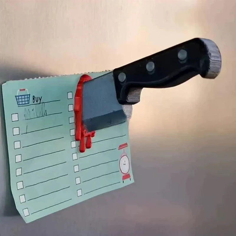 Funny Knife Magnetic Fridge Stickers, 3D Fun Axe Fridge Magnet, Novelty Home Decor Gifts, Eye-Catching Fridge For Iron Surface