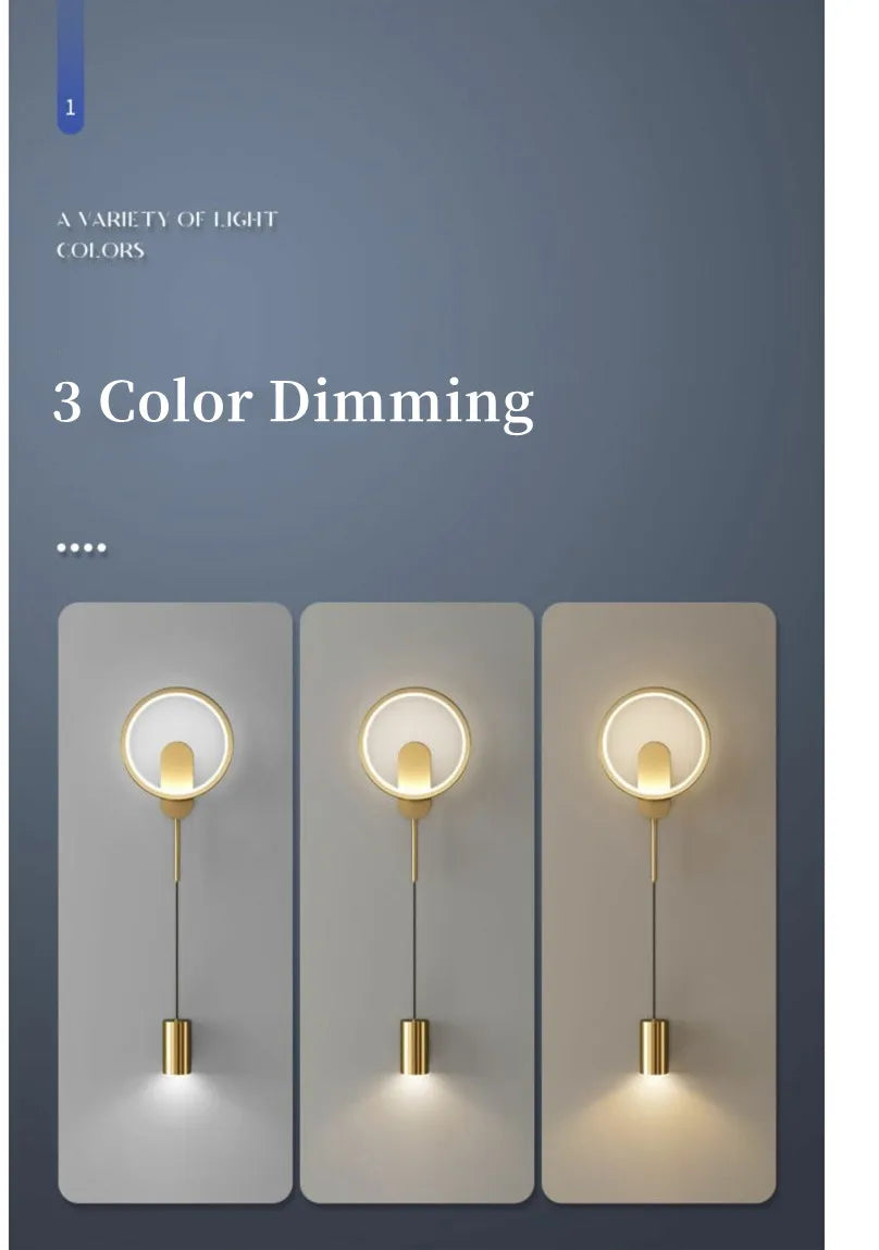 Modern LED Wall Lamp Minimalist Led Light Bedroom Bedside Wall Sconces Living Room Home Indoor Lighting Decorative Lamps