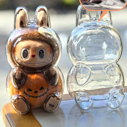 LABUBU Have A Seat Transparent Case Labubu Plastic Case Backpack Charms