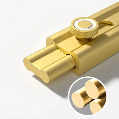 Durable Anti-theft Luminous Door Buckle No Punching Aluminum Alloy Door Catch Security Sliding Door Bolt Kitchen