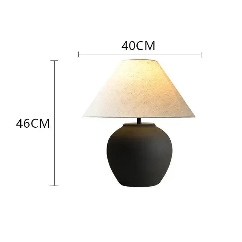 Retro Ceramic Floor Lamp, Bedroom Table Floor Lamp, Living Room Bedside Floor Lamp, Room Decoration Indoor Lighting Lamp