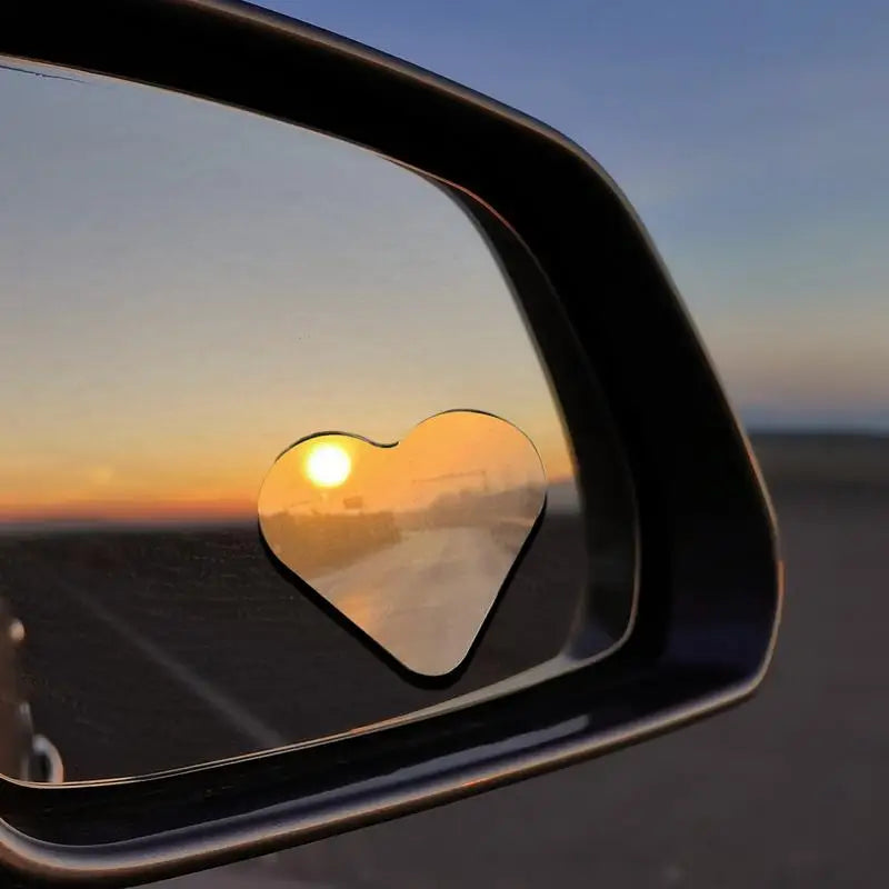 Side View Mirror for Car 1 Pair Blind Spots Mirror in Cute Heart Shape Rearview Mirror Auxiliary Car Accessories for Car SUVs