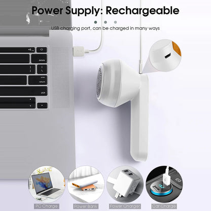 Electric Lint Remover For Clothes Fuzz Pellet Sweater Fabric Hair Ball Trimmer Portable Rechargeable Detachable Cleaning