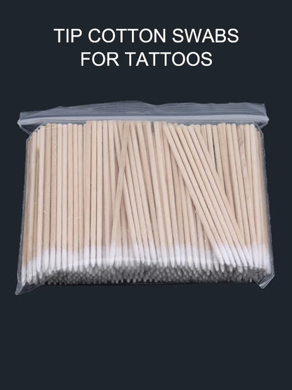 100/300/500pcs Cotton Swabs Wood Colored Pointed Embroidery Cotton Swabs Embroidery Cotton Swabs Beauty Cotton Swabs