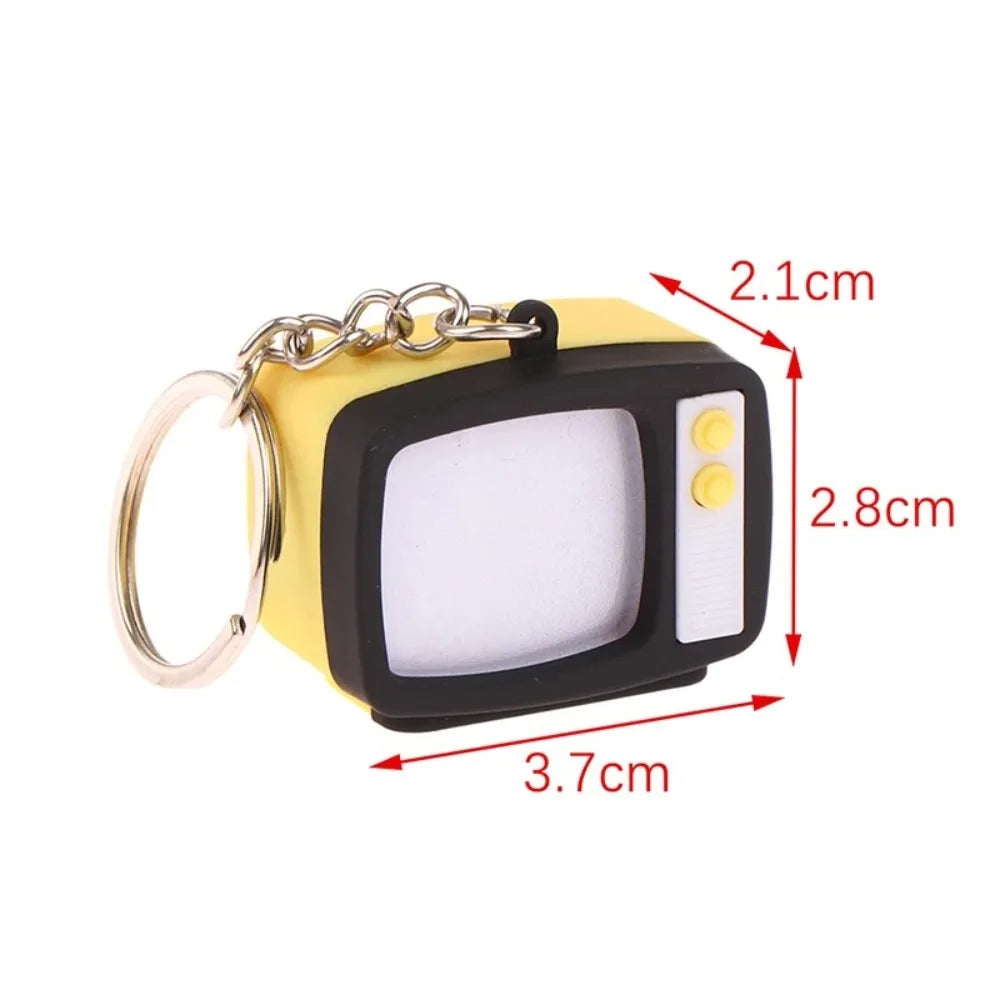 Creative Retro Television Keychain Miniature Television Tv Model Toy Creative Children Toy Keychain Pendant