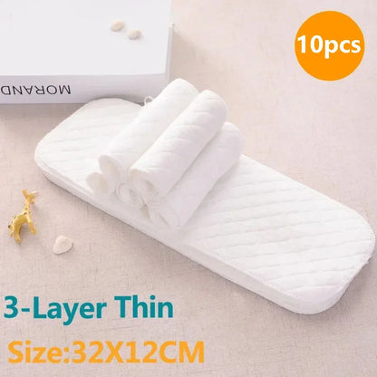 2-10pcs Cotton Diapers Children Washable Reusable Baby Diaper Pad Folding Kids Changing Pads Accessories