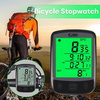 Cycling Computer Waterproof Bicycle Odometer Digital LCD Display Wired Cycling Computer Speed Calorie Test Cycling Computer