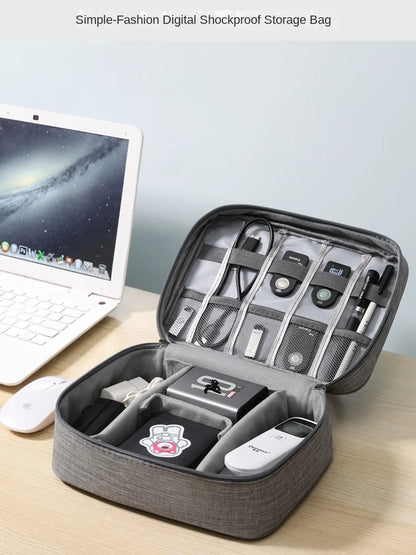 Travel Electronic Digital Storage Bag, Multifunctional High-capacity Earphones, Data Cable Protective Case, Dust Bag Travel Elec