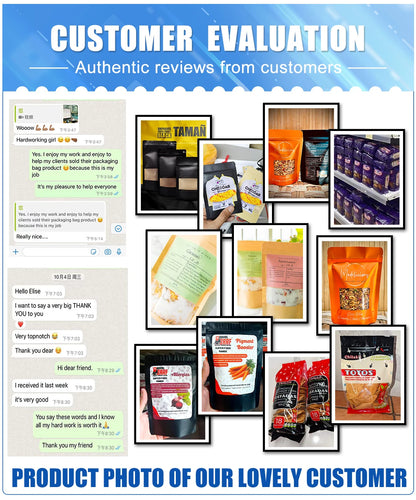 50pcs Reusable Matte Flat Bottom Pouch with Handle and Zipper Food Grade Material Plastic Packaging Bags for Storing Food Snacks