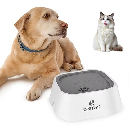 Pet Water Bowl Anti Spill Dogs Slow Feeder Dish No Spill Dogs Cats Vehicle Floating Bowl Portable Slow Water Feeder Easy Clean