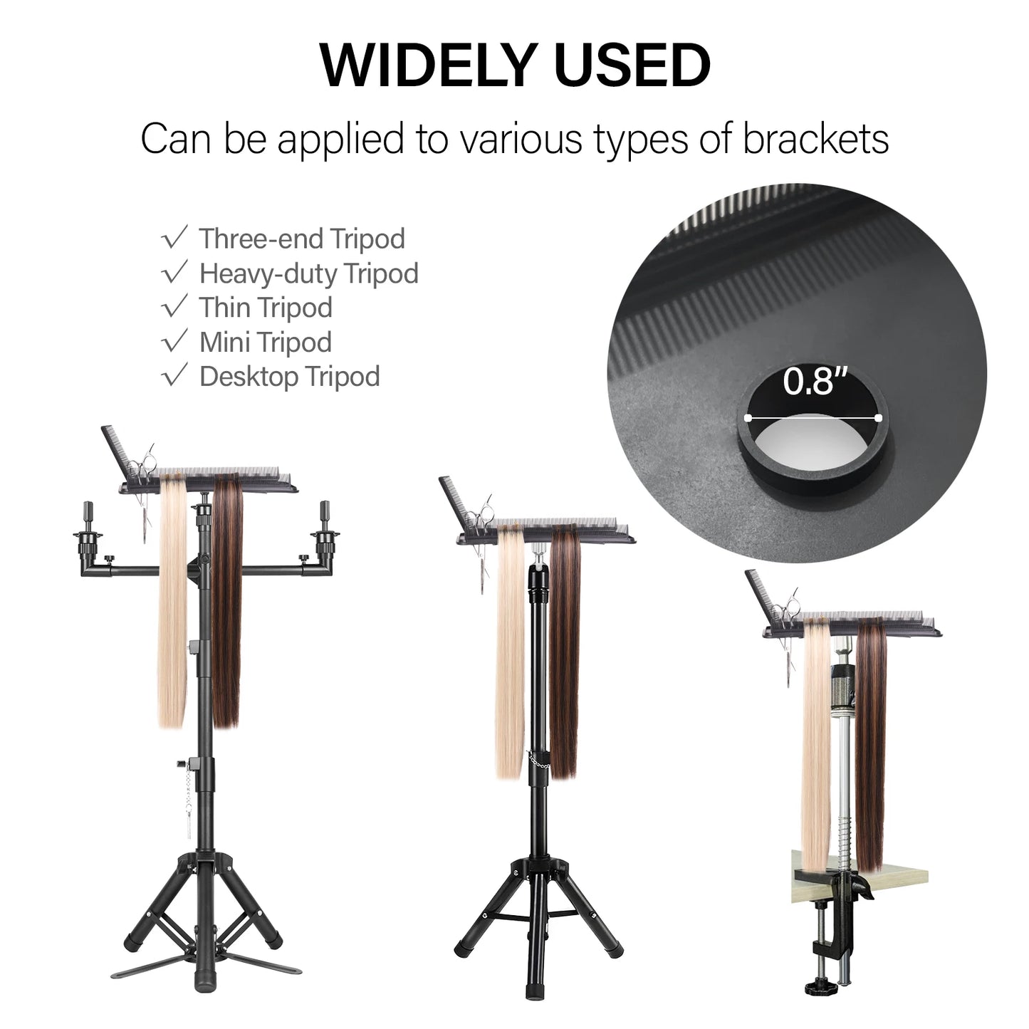 Hair Extension Holder Stand Wig Hair Tray Braiding Hair Rack Stand Hair Extension Tool Salon Extension Hair Tray For Hair Weft