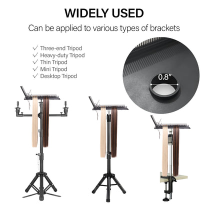 Hair Extension Holder Stand Wig Hair Tray Braiding Hair Rack Stand Hair Extension Tool Salon Extension Hair Tray For Hair Weft