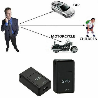 GPS car tracker GF-07 for vehicles, motorcycles, bicycles and pets - real-time GSM/GPRS locator and positioning device