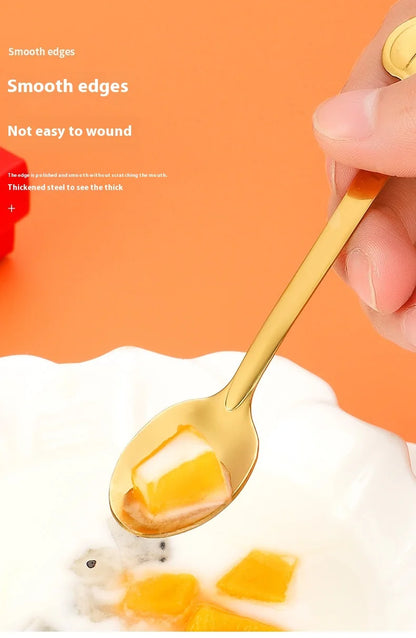 Christmas Cutlery 4Pcs Gift Set Creative Coffee Spoon Dessert Spoon Mixing Spoon Christmas Spoon Gift Box