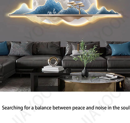 Wall Lamp Entrance Decoration Light Corridor Hanging Hallway Modern Nordic landscape Painting Lamps Home Living Room Mural Light