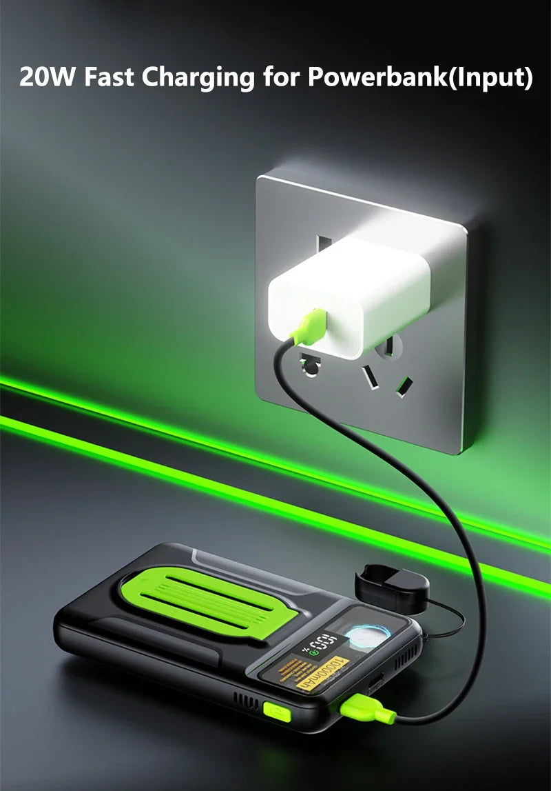 22.5W Magnetic Power Bank 30000mAh Wireless Fast Charging External Battery Turbine Coolingfor IPhone Xiaomi Magsafe Powerbank