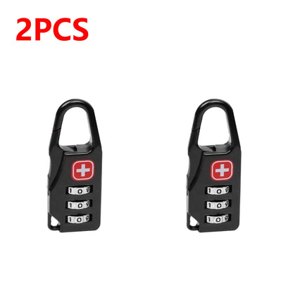 3 Digit Number Combination Pad Lock Padlock Outdoor Waterproof Lock Suitcase Luggage Security Coded Lock Zinc Alloy Code Lock