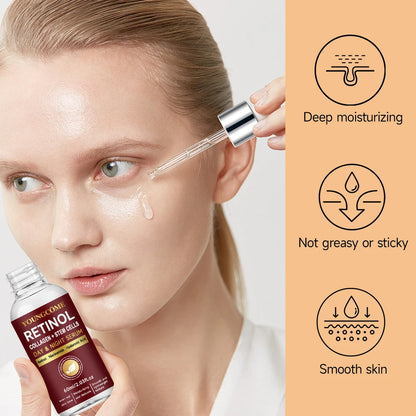 Retinol Day & Night Serum Face Serum Liquid Serum For Face Hyaluronic Acid Moisturizing Nourishing Skin Care Product  Korea 2025