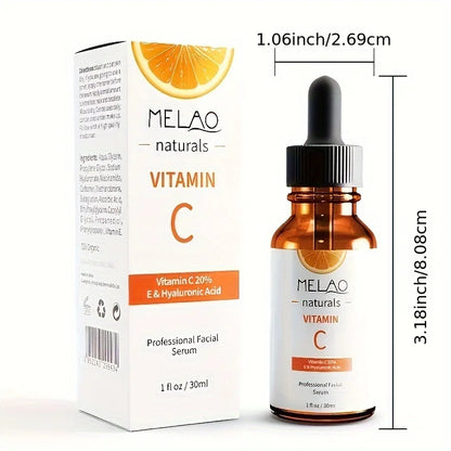 MELAO VITAMIN C SERUM Facial Serum with Vitamin C, Hyaluronic Acid, Vitamin E & More – Brightening Serum Even Skin Tone