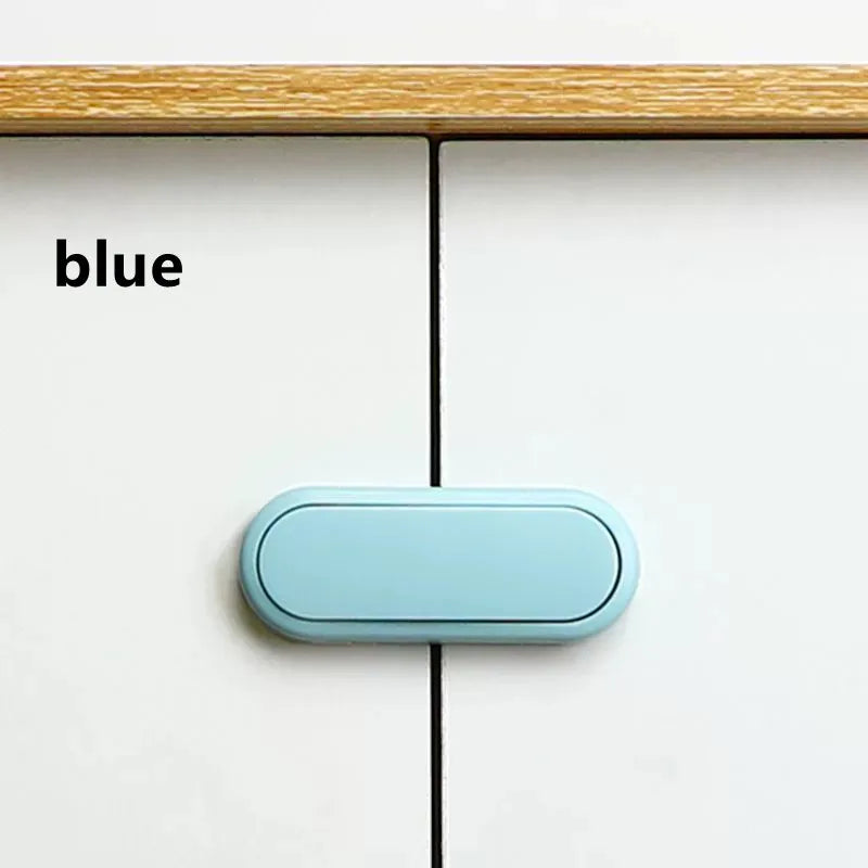 Children's Drawer Safety Latch Cabinet Door Protection Baby Anti Pinch Hand Invisible Lock Opposite Door Wardrobe Lock